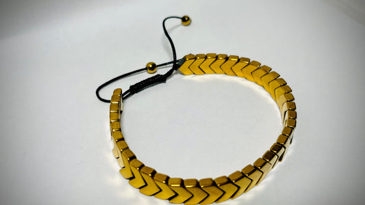 Golden Arrow Pattern Adjustable Bracelet