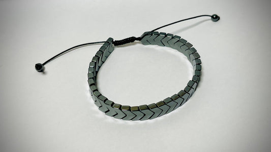 Silver Arrow Pattern Adjustable Bracelet