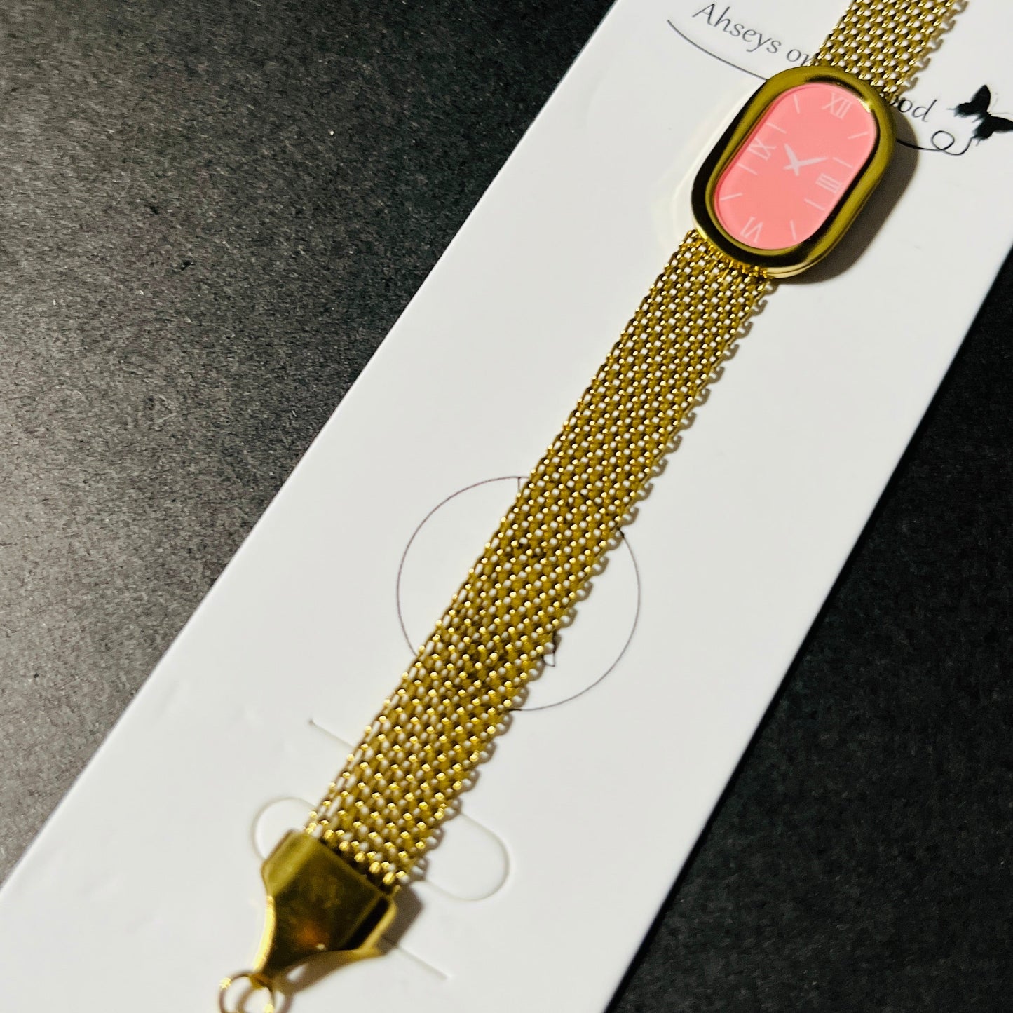 Pink And Blue Aura Gold Bracelet ✨
