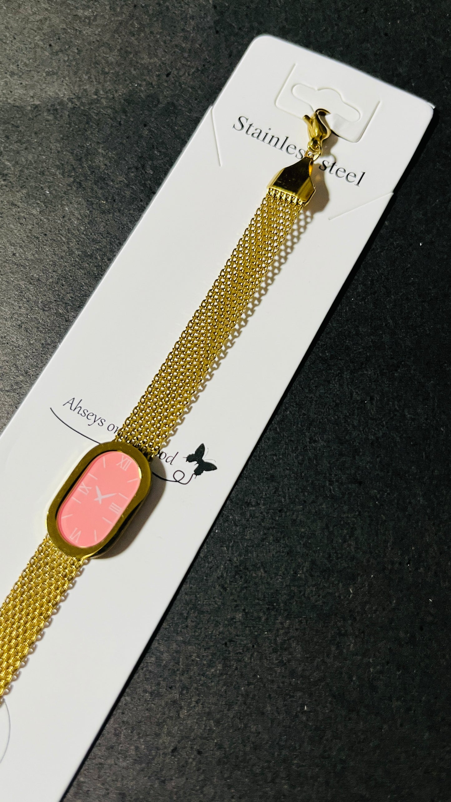 Pink And Blue Aura Gold Bracelet ✨