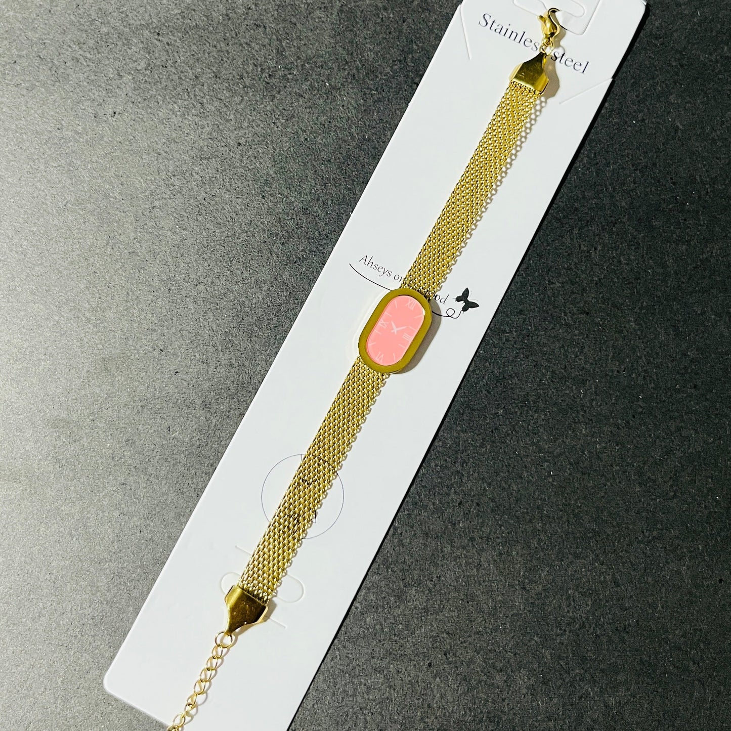 Pink And Blue Aura Gold Bracelet ✨